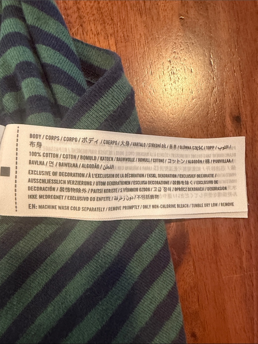 Hollister Striped Crop T-Shirt | Size XS - Picture 4 of 4